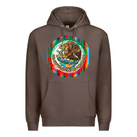 Coffee Mexico Coat of Arms Premium Hoodie - texasbilliewilder