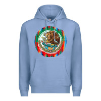 Colony Blue Mexico Coat of Arms Premium Hoodie - texasbilliewilder