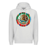 Dove Grey Mexico Coat of Arms Premium Hoodie - texasbilliewilder
