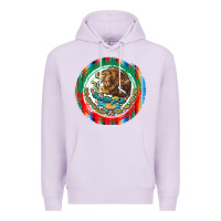 Lilac Mexico Coat of Arms Premium Hoodie - texasbilliewilder