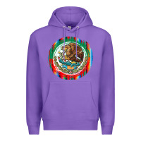 Purple Mexico Coat of Arms Premium Hoodie - texasbilliewilder