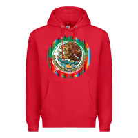 Red Mexico Coat of Arms Premium Hoodie - texasbilliewilder