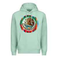 Seafoam Mexico Coat of Arms Premium Hoodie - texasbilliewilder