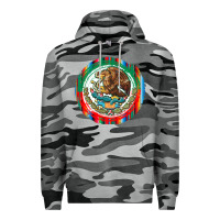 Slate Camo Mexico Coat of Arms Premium Hoodie - texasbilliewilder