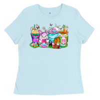 Baby Blue easter coffee cups Ladies Tee - Zillion Design Studio