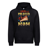 Black Loud and proud cheer Mom Mother's Day Urban Hoodie - CowGirlArtShop