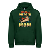 Forest Green Loud and proud cheer Mom Mother's Day Urban Hoodie - CowGirlArtShop