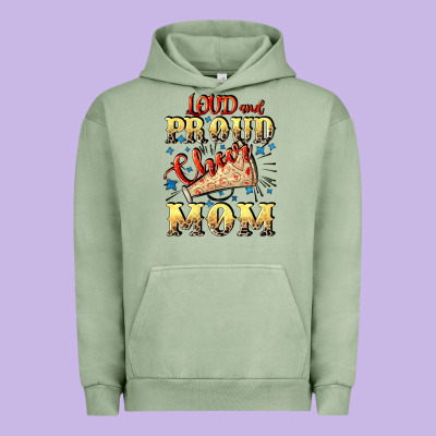 Loud And Proud Cheer Mom Mother's Day Urban Hoodie Designed By Cowgirlartshop