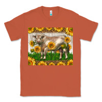 Copper Western Charolais Bull With Sunflowers Classic Tee - LillyAllenDesigns