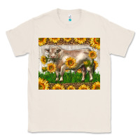 Natural Western Charolais Bull With Sunflowers Classic Tee - LillyAllenDesigns