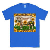 True Royal Western Charolais Bull With Sunflowers Classic Tee - LillyAllenDesigns