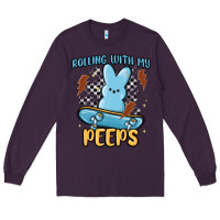 Plum skateboard bunny Long Sleeve Tee - MaliasSmallBusiness