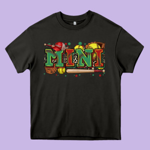Mini Softball Heavy Core Tee Designed By Zillion Design Studio