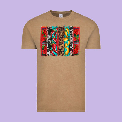 Cinco De Mayo Vibes Brushstrokes Vintage Tee Designed By Artiststas
