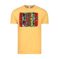 Vintage Mustard cinco de mayo vibes brushstrokes Vintage Tee - Artiststas