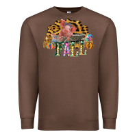 Chestnut Fall Scene Pumpkin Watercolor Pig Wagon Serape Cheetah Premium Sweatshirt - Bettercallsaul