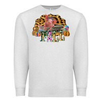 Oatmeal Heather Fall Scene Pumpkin Watercolor Pig Wagon Serape Cheetah Premium Sweatshirt - Bettercallsaul