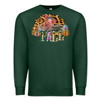 Sports Green Fall Scene Pumpkin Watercolor Pig Wagon Serape Cheetah Premium Sweatshirt - Bettercallsaul