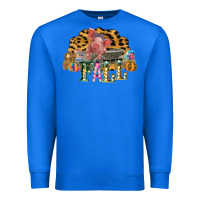 Fall Scene Pumpkin Watercolor Pig Wagon Serape Cheetah Premium Sweatshirt | Teevron