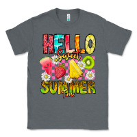 Charcoal Heather Hello Sweet Summer Time Classic Tee - CowhideDigitalArt
