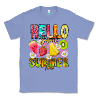 Colony Blue Hello Sweet Summer Time Classic Tee - CowhideDigitalArt
