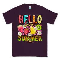 Plum Hello Sweet Summer Time Classic Tee - CowhideDigitalArt
