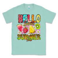 Seafoam Hello Sweet Summer Time Classic Tee - CowhideDigitalArt