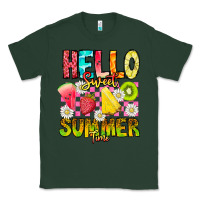 Sports Green Hello Sweet Summer Time Classic Tee - CowhideDigitalArt