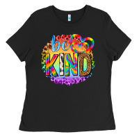 Black be kind with heart ballons Ladies Tee - texasbilliewilder