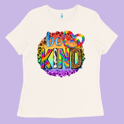 Be Kind With Heart Ballons Ladies Tee Designed By Texasbilliewilder