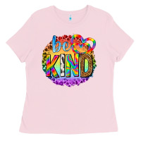 Bubblegum Pink be kind with heart ballons Ladies Tee - texasbilliewilder