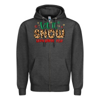 Charcoal Heather let it snow somewhere else Zipper Hoodie - MaliasSmallBusiness
