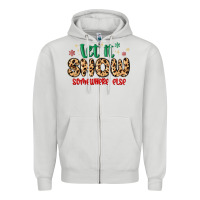 Dove Grey let it snow somewhere else Zipper Hoodie - MaliasSmallBusiness