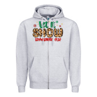 Heather Grey let it snow somewhere else Zipper Hoodie - MaliasSmallBusiness