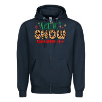 Navy let it snow somewhere else Zipper Hoodie - MaliasSmallBusiness