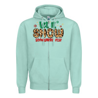 Seafoam let it snow somewhere else Zipper Hoodie - MaliasSmallBusiness