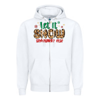White let it snow somewhere else Zipper Hoodie - MaliasSmallBusiness