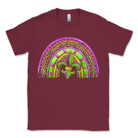 Burgundy mardi gras rainbow Classic Tee - Jasminsmagicworld