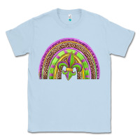 Dusty Blue mardi gras rainbow Classic Tee - Jasminsmagicworld