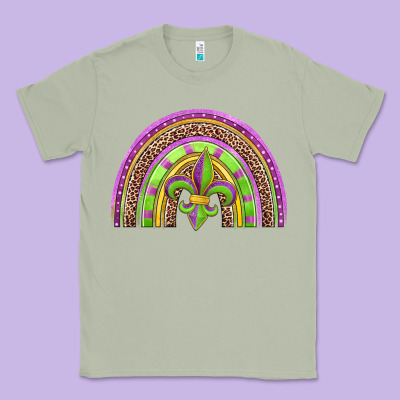 Mardi Gras Rainbow Classic Tee Designed By Jasminsmagicworld