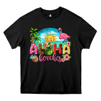 Black aloha beaches Heavy Core Tee - texasbilliewilder