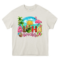 Cream aloha beaches Heavy Core Tee - texasbilliewilder