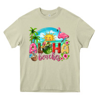 Mossy aloha beaches Heavy Core Tee - texasbilliewilder