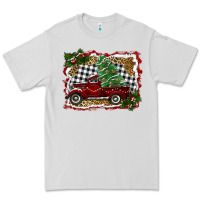 Dove Grey christmas truck with tree Premium Tee - RanaPortraitStore