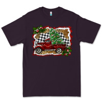 Plum christmas truck with tree Premium Tee - RanaPortraitStore