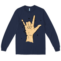 Navy love needs no words Long Sleeve Tee - MaliasSmallBusiness