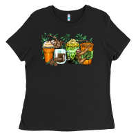 Black sloth coffee cups Ladies Tee - Zillion Design Studio