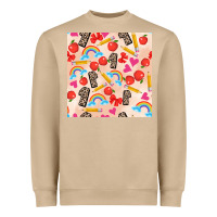 Mushroom back to school seamless pattern 1 (3600x3600) Heavyweight Sweatshirt - AdoDesignShop
