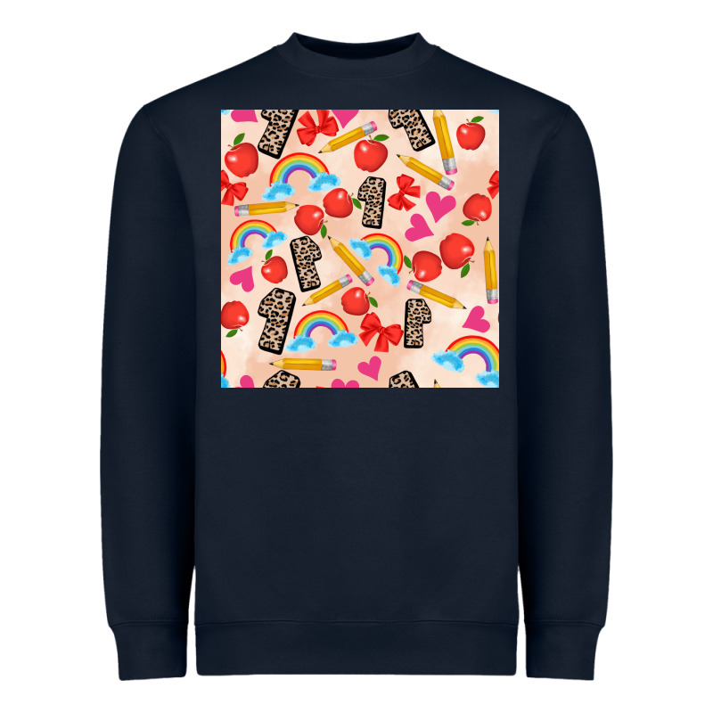 Back To School Seamless Pattern 1 (3600x3600) Heavyweight Sweatshirt by AdoDesignShop | Teevron