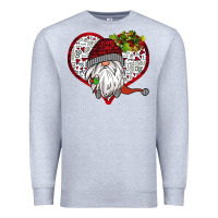 Heather Grey Valentine's Day Gnome Premium Sweatshirt - Bettercallsaul